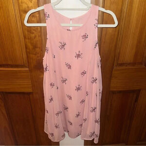 ABERCROMBIE Pink Floral Shift Tank Dress S